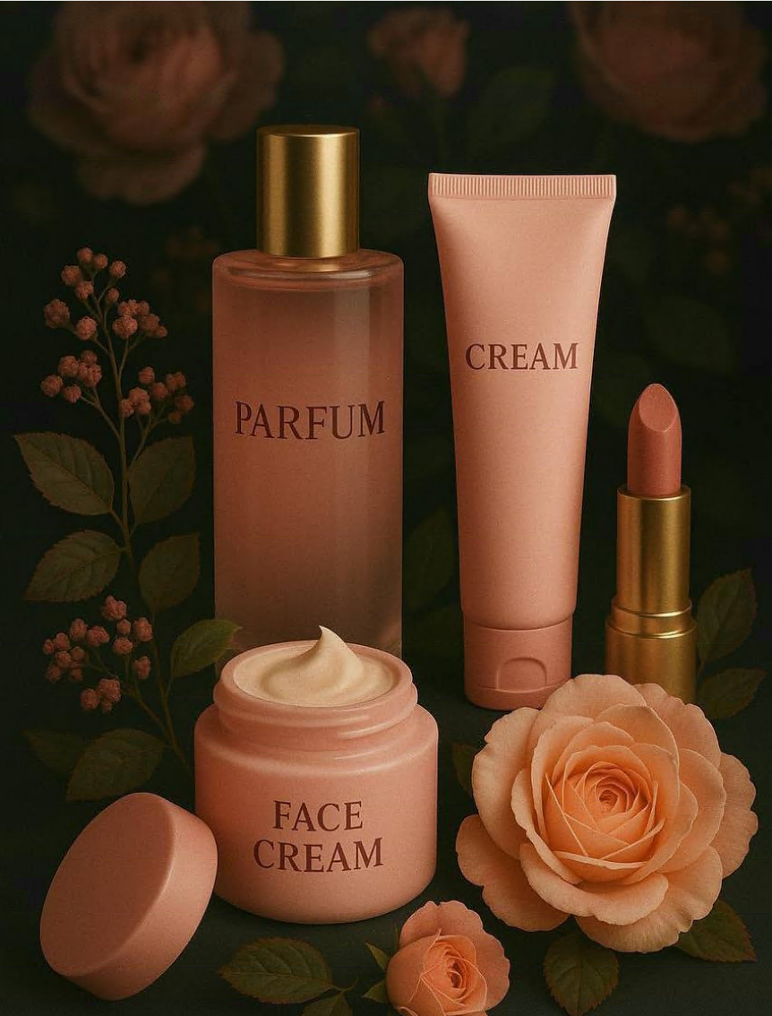 Cosmetics and perfume set