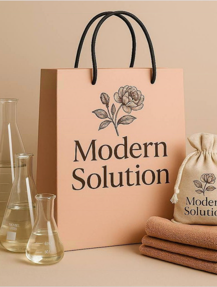 Modern Solution bag and branding